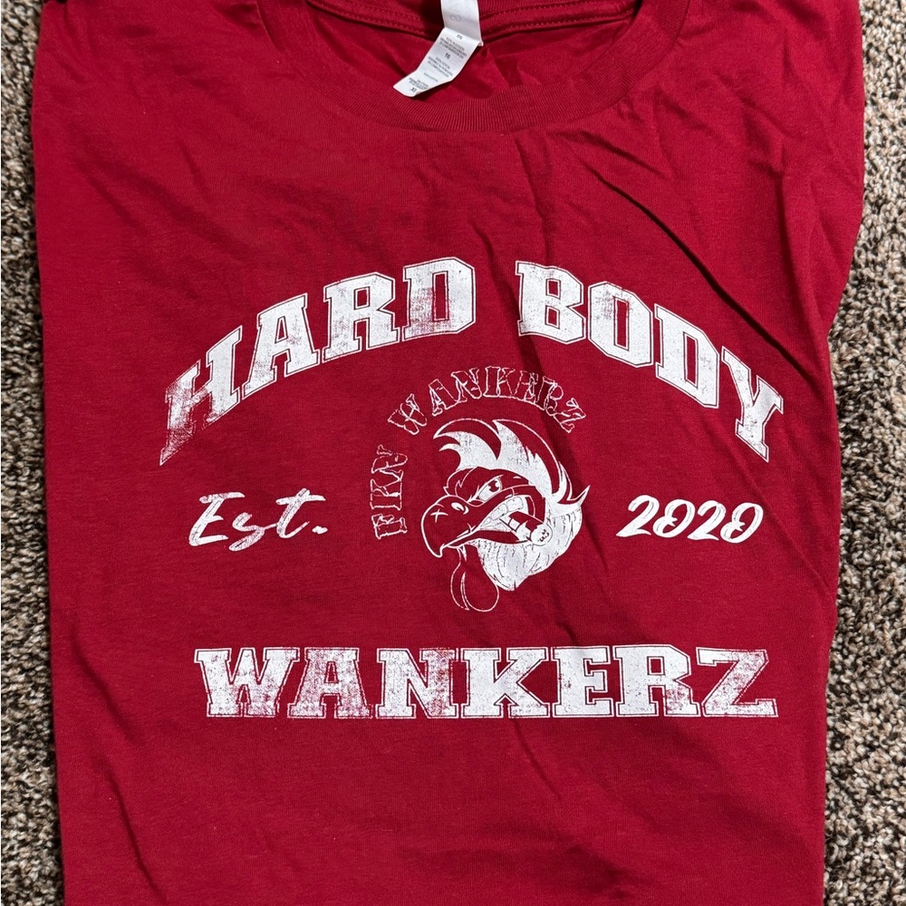 Hard Body Wankerz Red Graphic T-Shirt